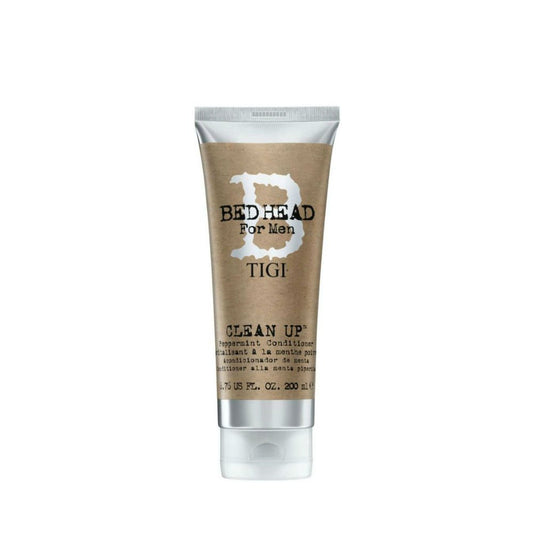 TIGI Bed Head front bottle shot showing label and peppermint scent benefit