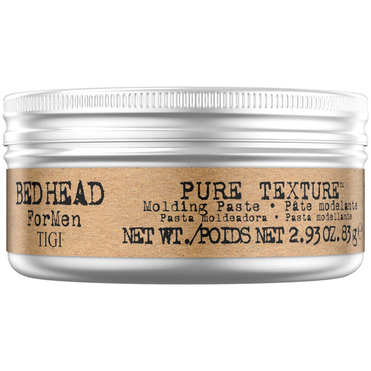 TIGI Bed Head front packaging showing compact travel-friendly tub and branding benefit