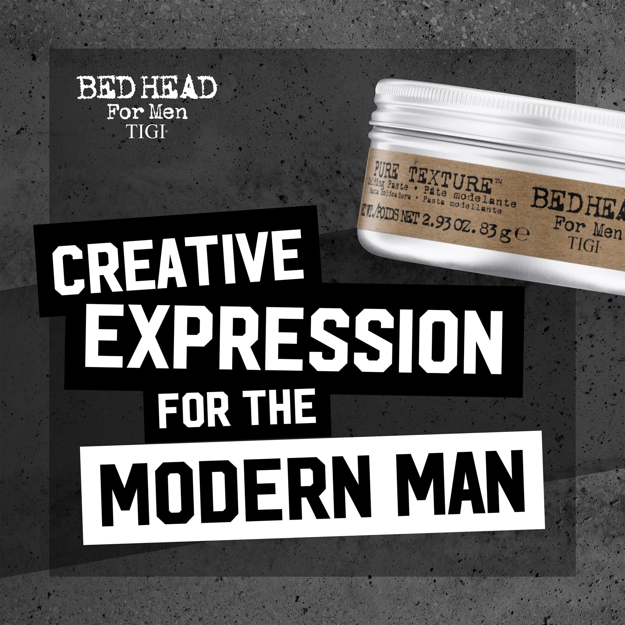TIGI Bed Head label close-up highlighting usage and hold information for informed choice benefit