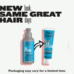TIGI Bed Head travel conditioner tube in pouch for easy portability