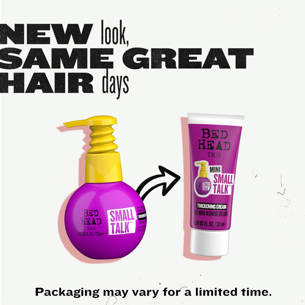 TIGI Bed Head tube inside carry-on bag for convenient travel use