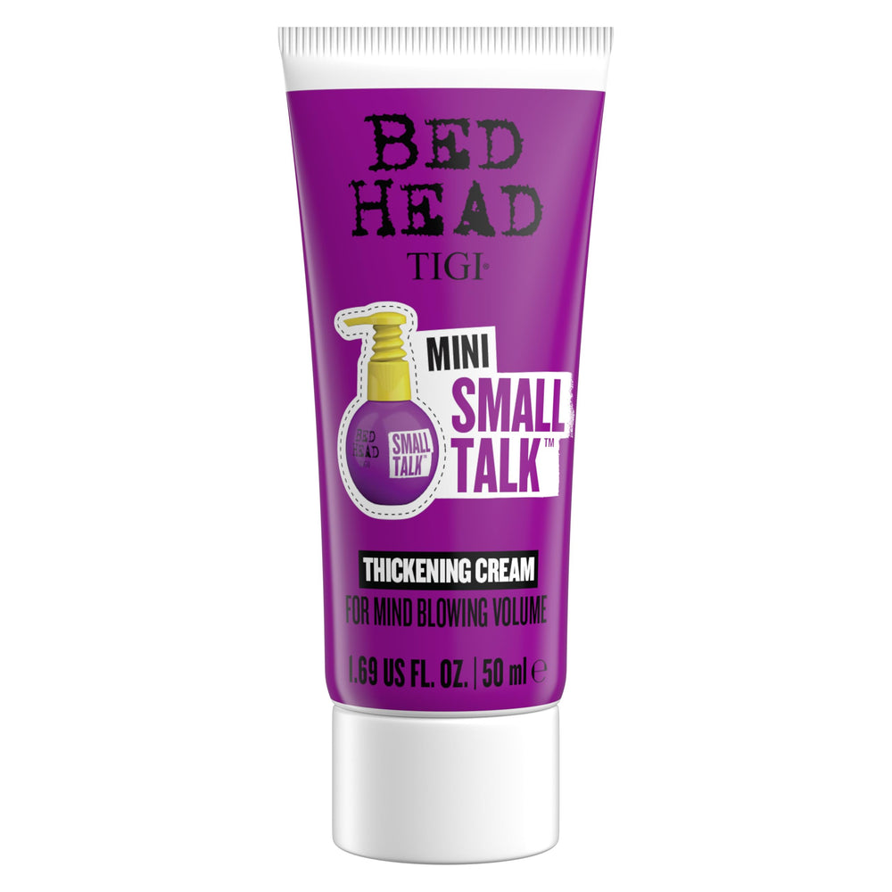 TIGI Bed Head small travel tube front packaging showing portability benefit