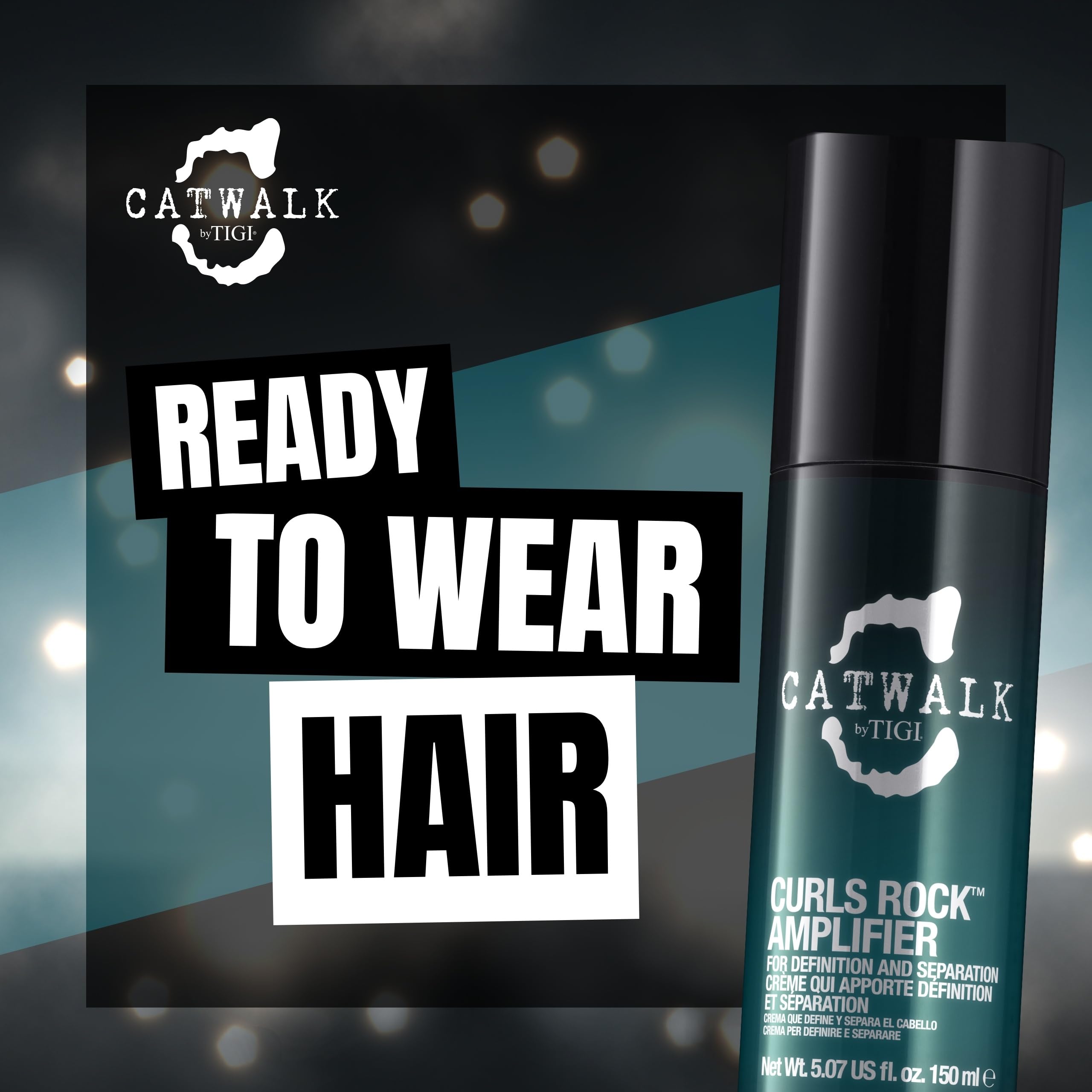 TIGI Catwalk lifestyle bathroom counter styling scene suggesting everyday salon-quality results