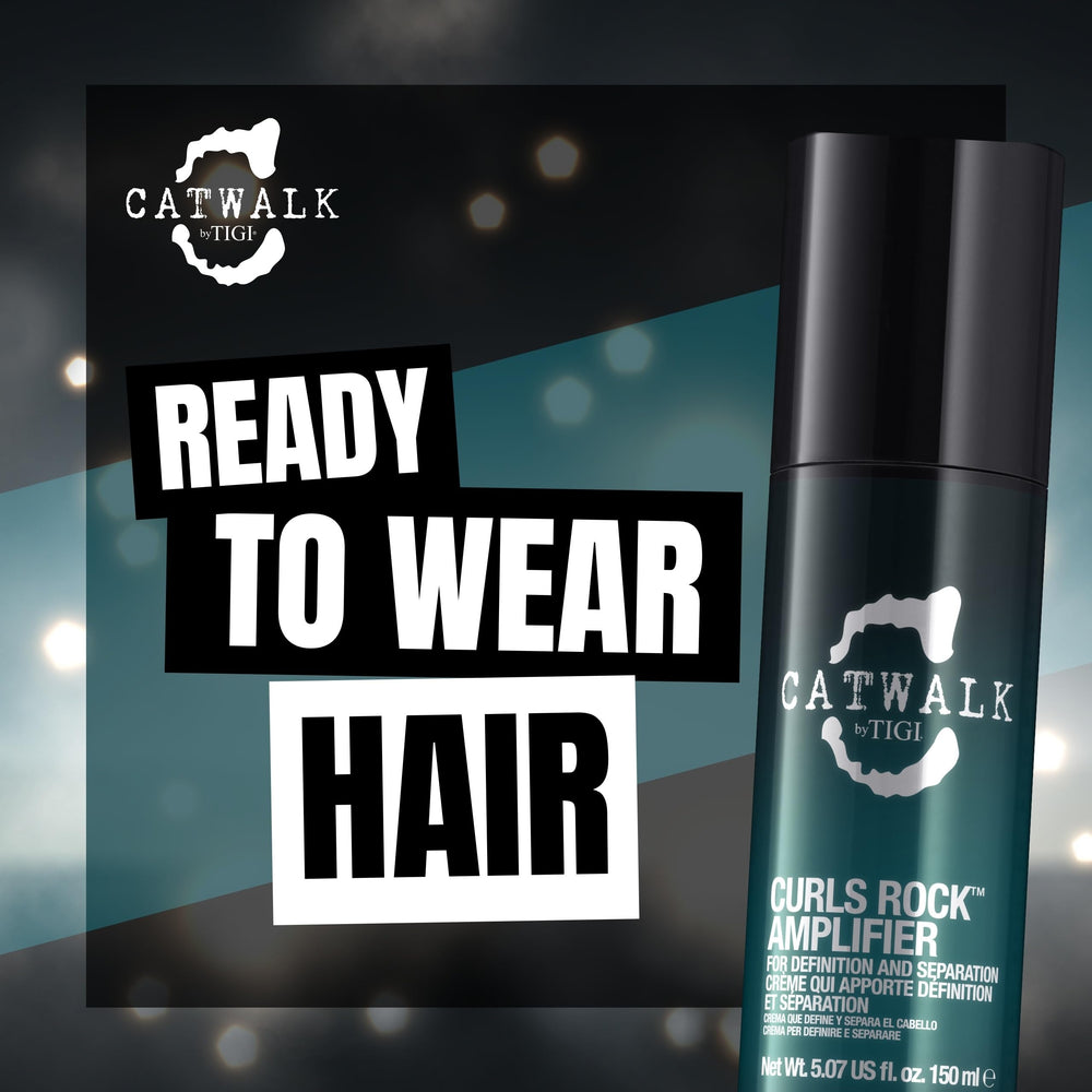TIGI Catwalk lifestyle bathroom counter styling scene suggesting everyday salon-quality results