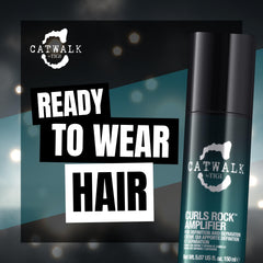 TIGI Catwalk lifestyle bathroom counter styling scene suggesting everyday salon-quality results