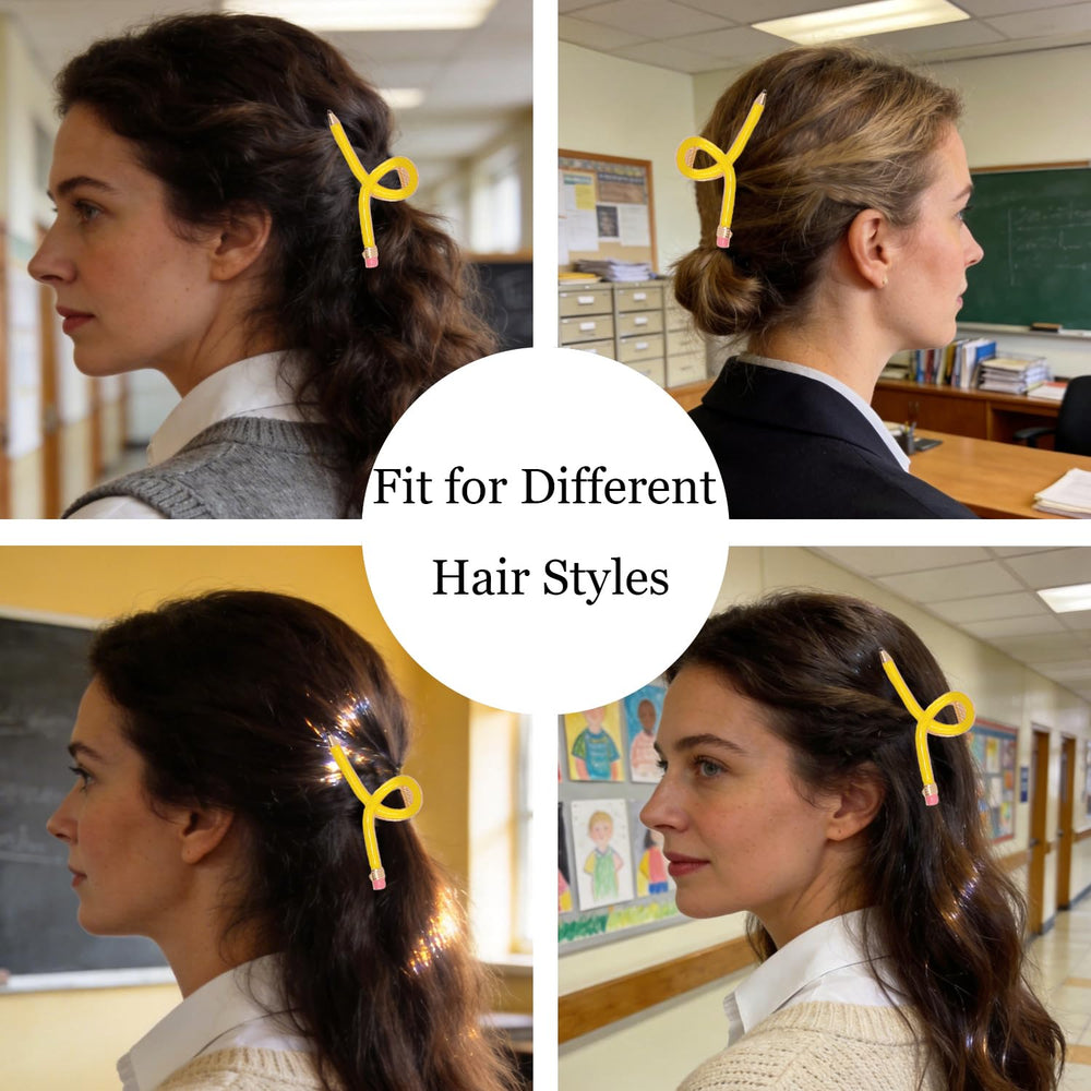 Tihebax blue clip holding a half-up hairstyle with gentle, snag-free grip
