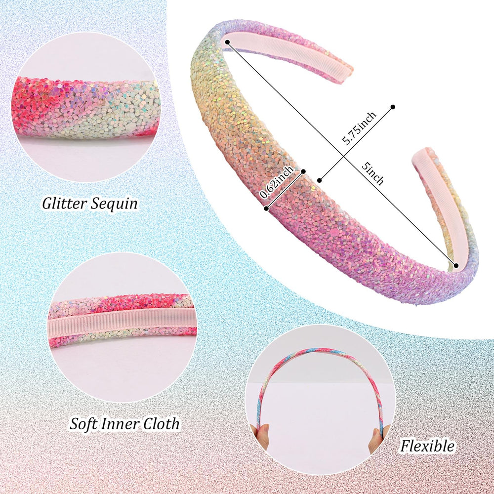 Tihebax four colorful headbands laid flat for outfit-matching options