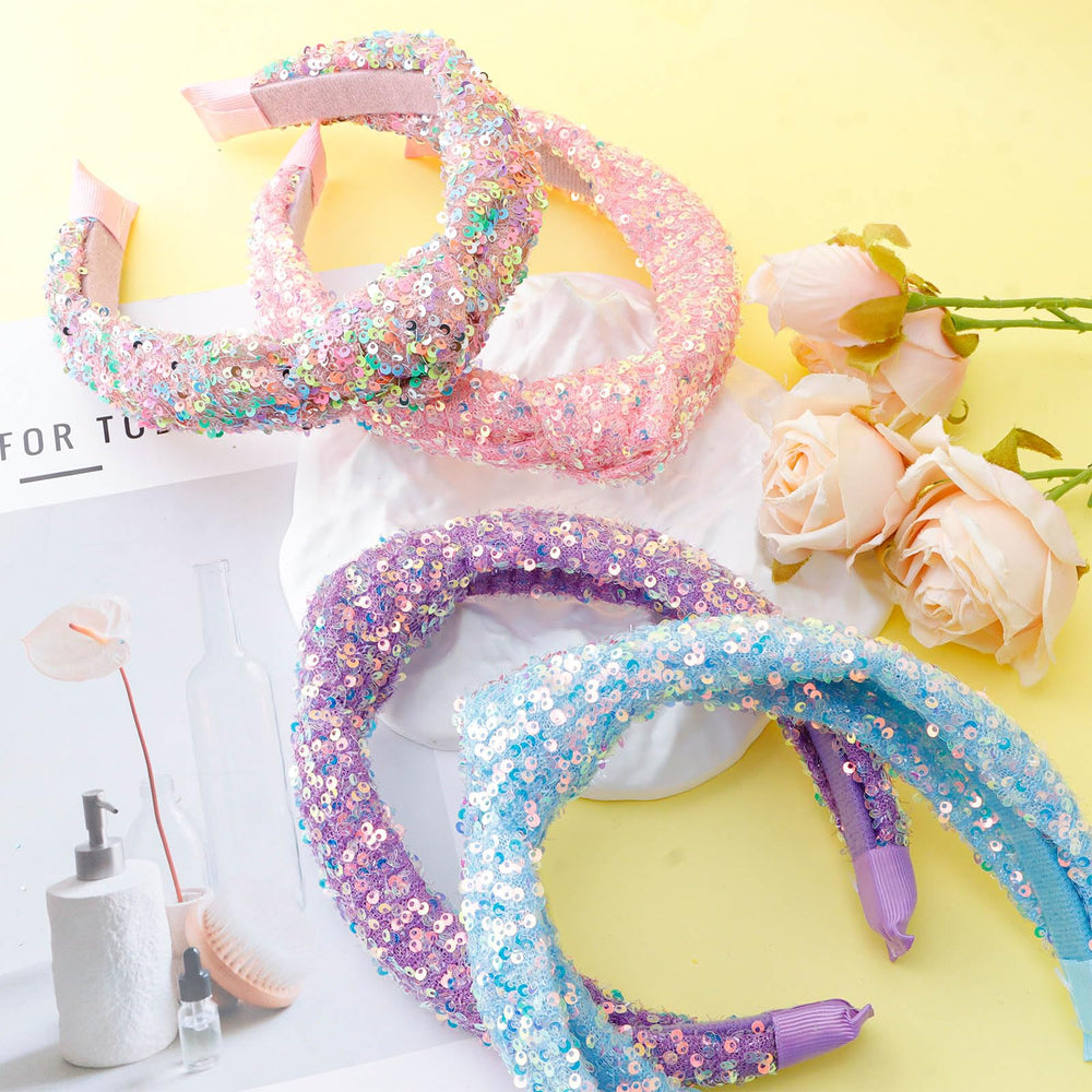Tihebax headbands styled at a party table showing festive look and outfit boost