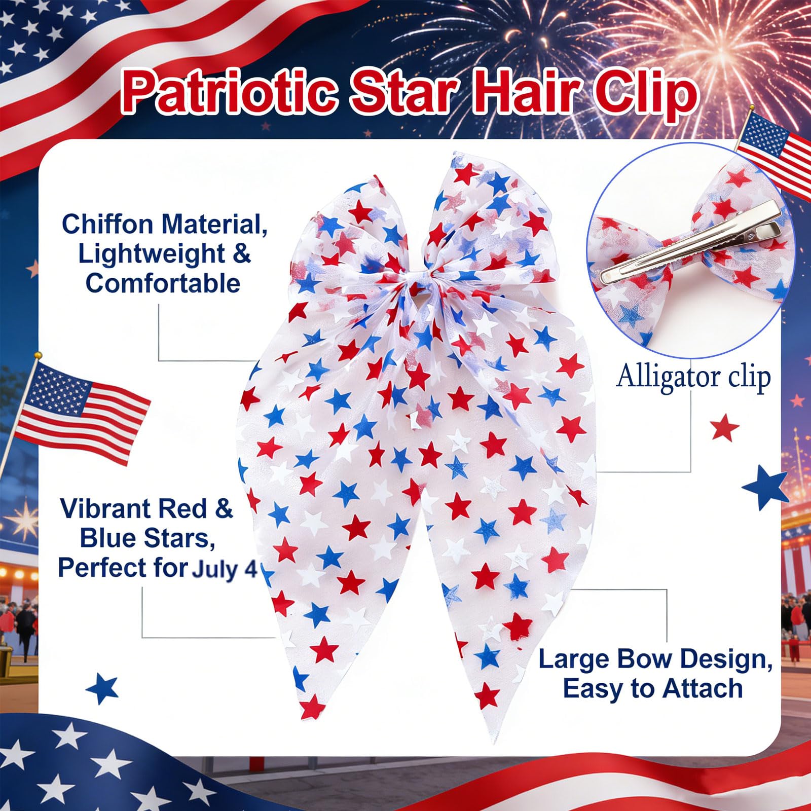 TIIZIISII long tails flowing, adding movement and dramatic patriotic flair