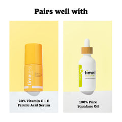 Timeless Skin Care serum on bathroom shelf in lifestyle setting inspiring routine consistency