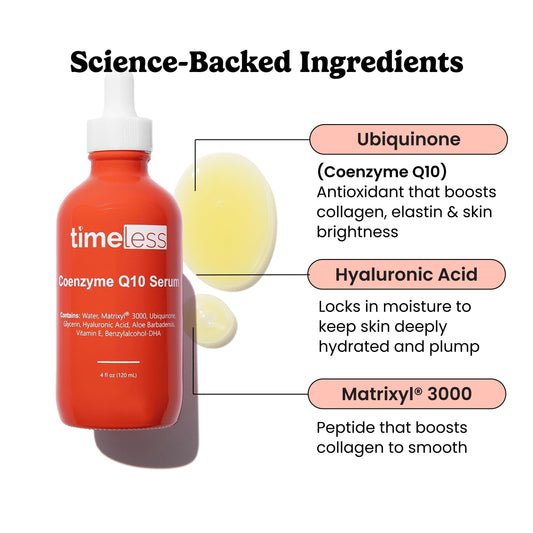 Timeless Skin Care pump and cap detail highlighting easy dispensing