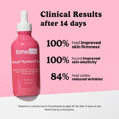 Timeless Skin Care close-up of serum drop showing lightweight texture and fast absorption benefit