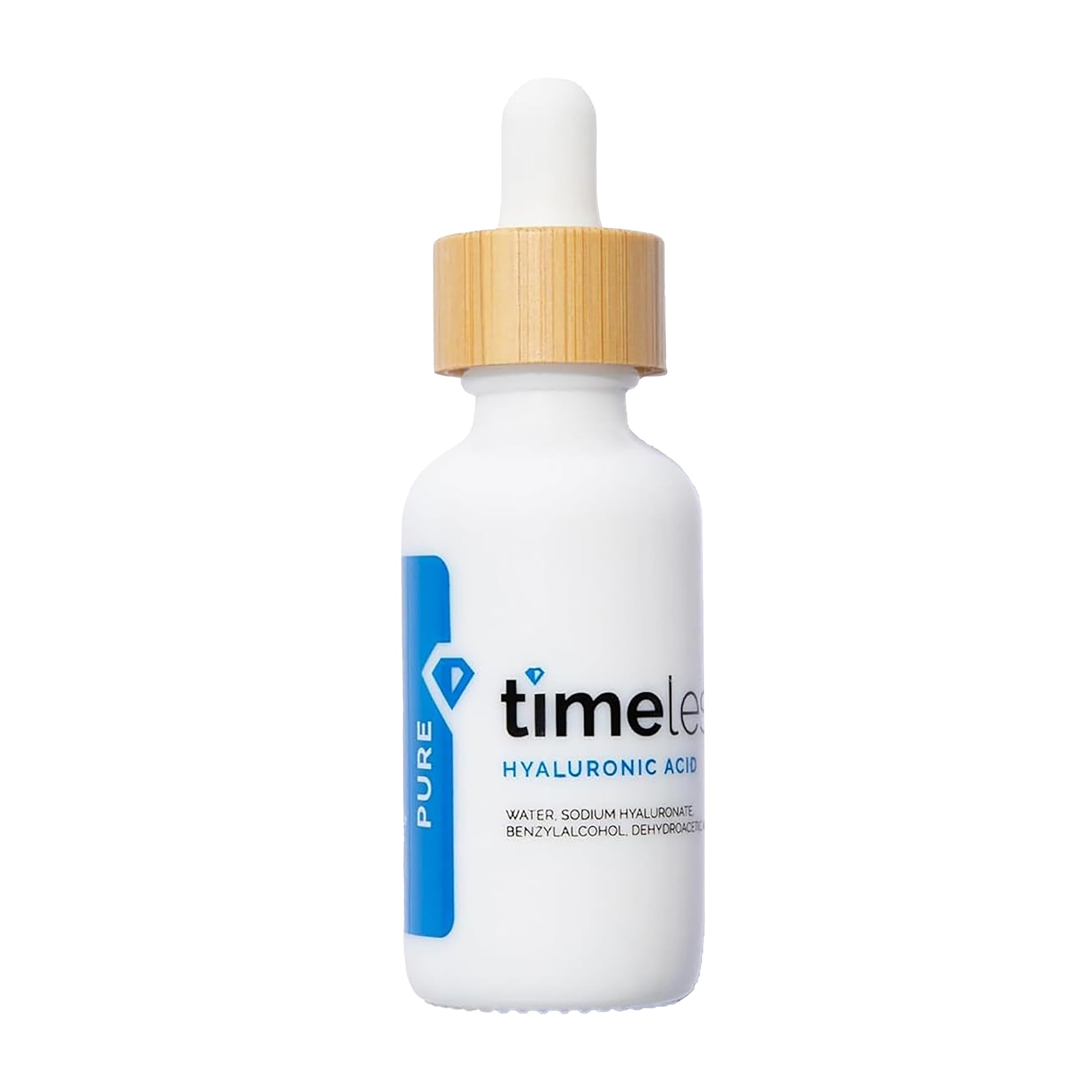 Timeless Skin Care front bottle showing product and clear formula for hydration
