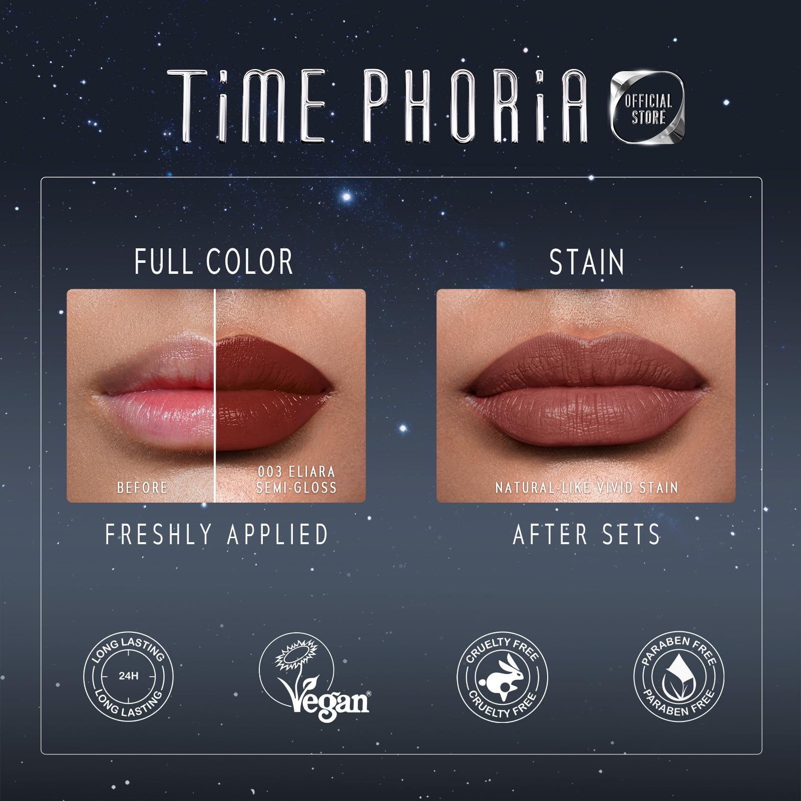 TIMEPHORIA watery gel texture close-up showing smooth glide