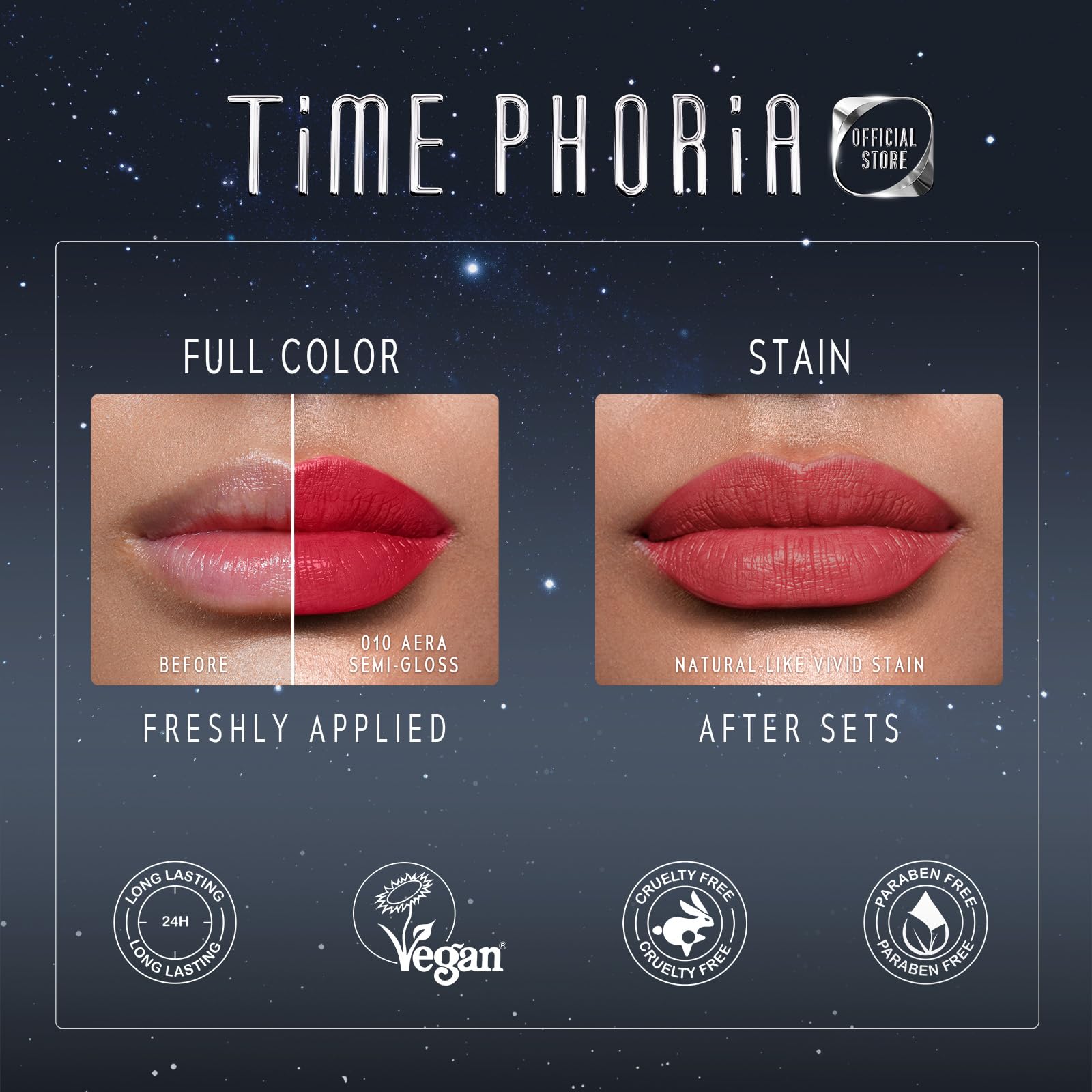 TIMEPHORIA watery gel texture droplet demonstrating hydrating, lightweight feel