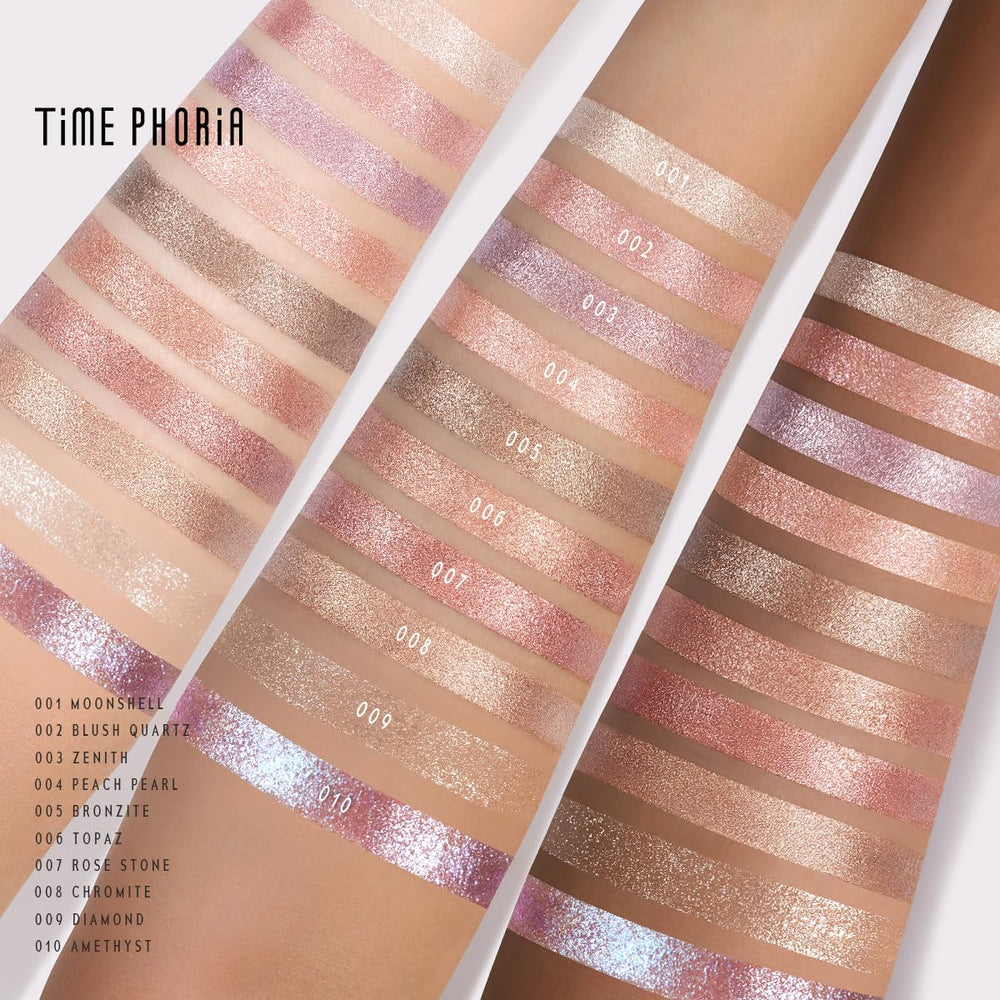 TIMEPHORIA Chromite in an evening makeup look showing long-lasting luminous finish benefit