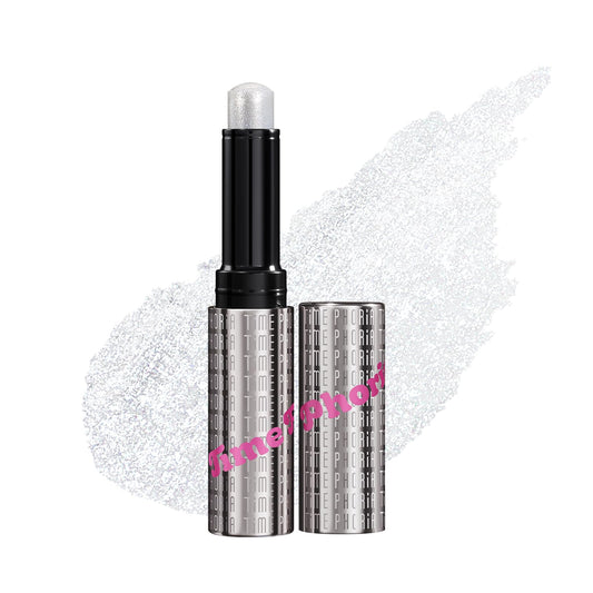 TIMEPHORIA front packaging showing moonlit white shimmer stick and benefit quick application