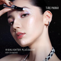 TIMEPHORIA stick held between fingers showing compact size and travel-friendly convenience