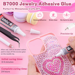 TINKRSTUFF tweezers and pickup pen placing a gem for precise application benefit