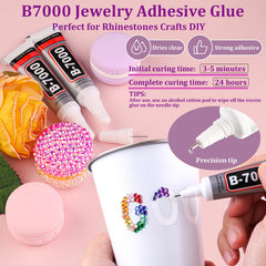 TINKRSTUFF B7000 glue tube with needle tip for accurate, clear-drying bonds