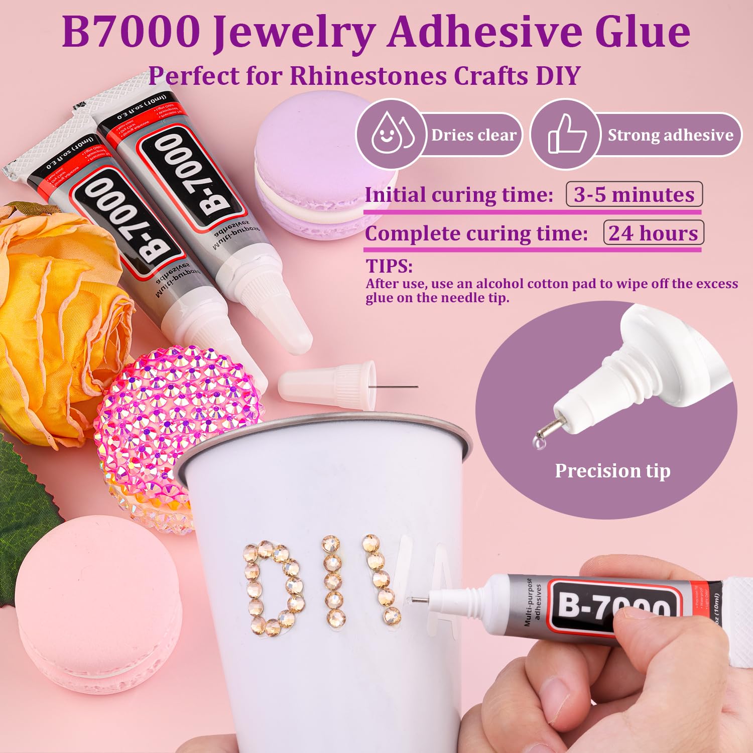 TINKRSTUFF B7000 glue tube with fine tip offering controlled application advantage