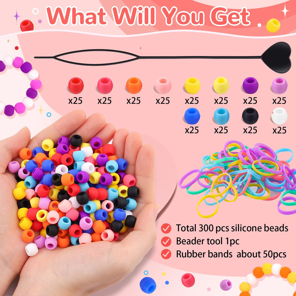 TINKRSTUFF beader tool with rubber bands ready to use