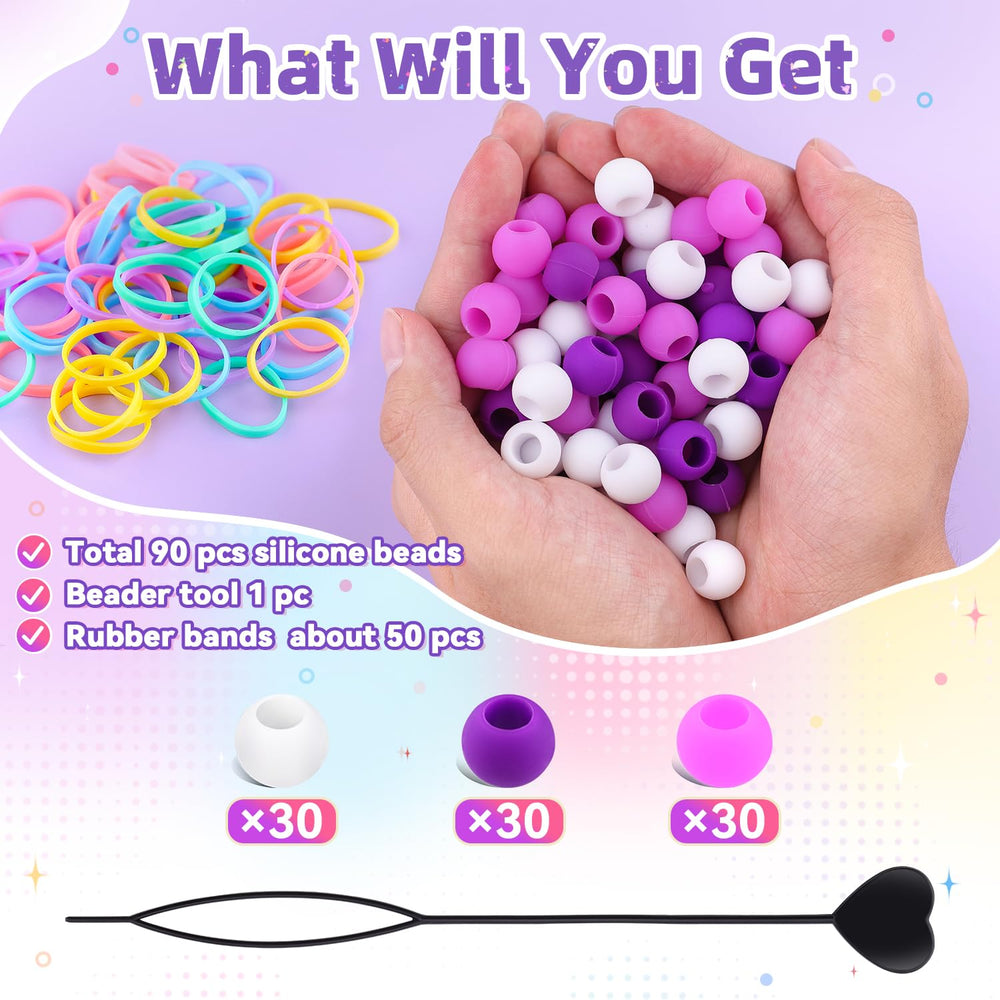 TINKRSTUFF beader tool lined with beads for fast threading and easy use