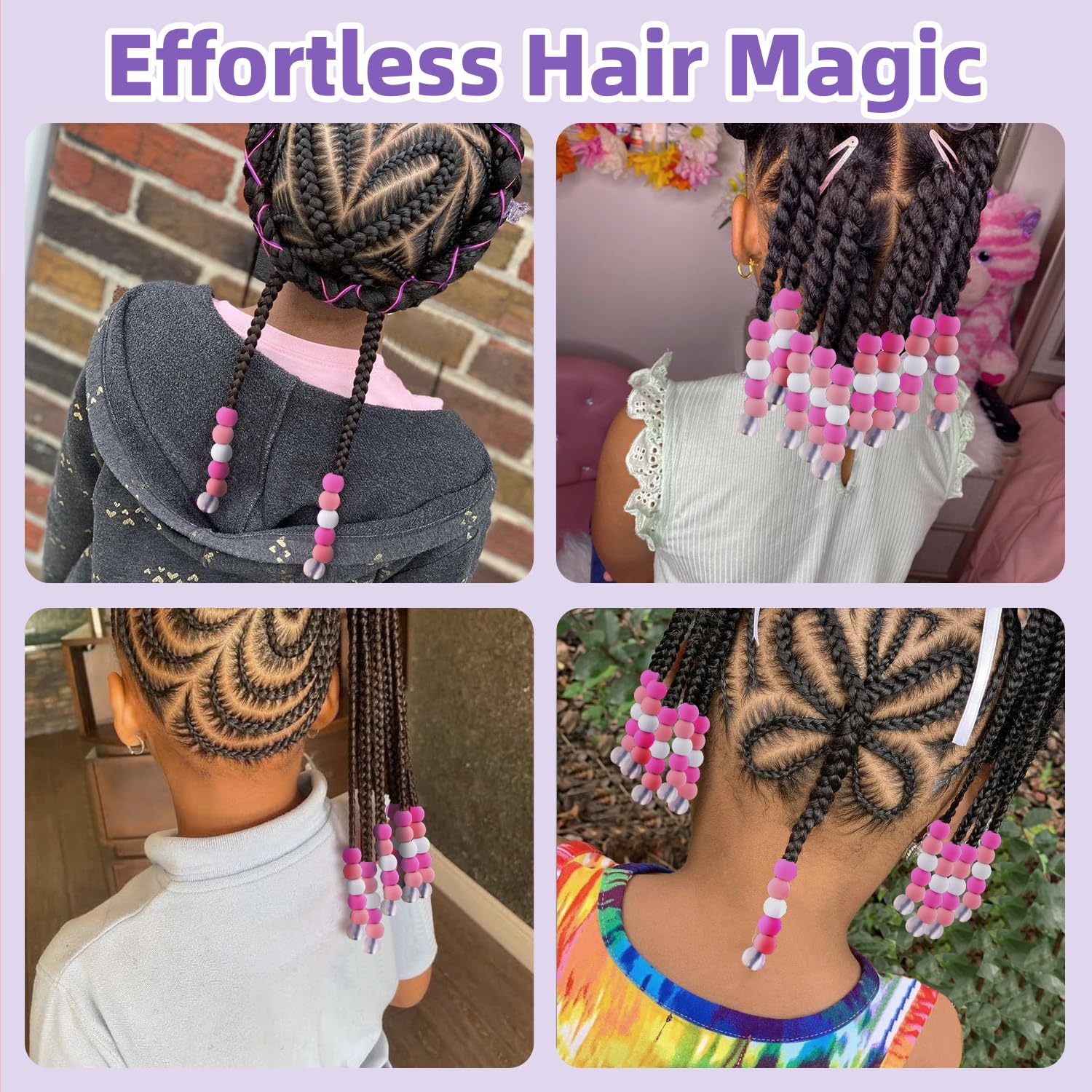 TINKRSTUFF beads slid onto a braid demonstrating fast styling and secure hold
