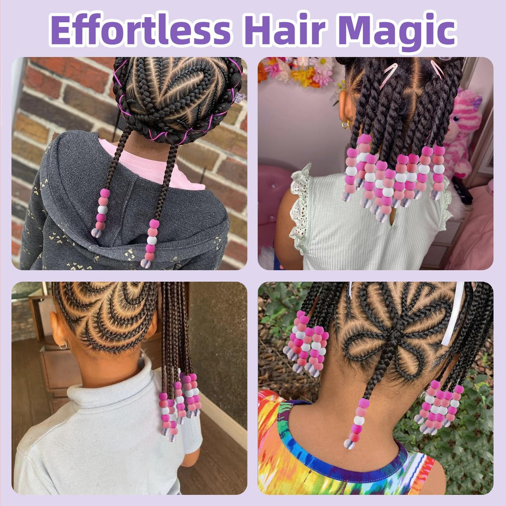 TINKRSTUFF beads slid onto a braid demonstrating fast styling and secure hold