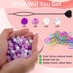 TINKRSTUFF silicone beads texture close-up showing soft flexible material benefit gentle feel