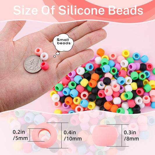 TINKRSTUFF bead close-up texture showing soft silicone safety