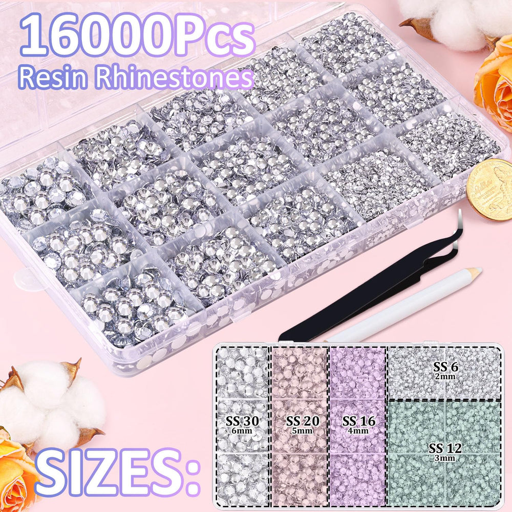 TINKRSTUFF close-up of faceted rhinestone surface showing crisp sparkle detail