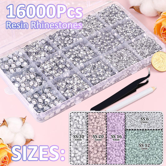 TINKRSTUFF close-up of faceted rhinestone surface showing crisp sparkle detail