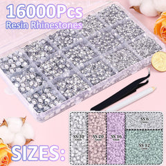 TINKRSTUFF close-up of faceted rhinestone surface showing crisp sparkle detail