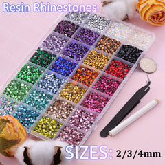 TINKRSTUFF close-up of rhinestone facets highlighting bright cut and reflective sparkle
