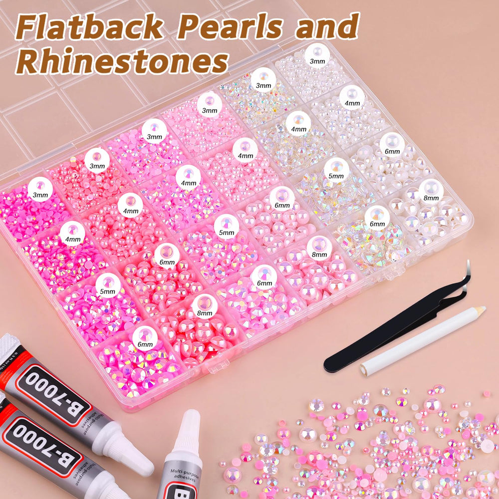 TINKRSTUFF close-up of flatback pearl texture for elegant shine
