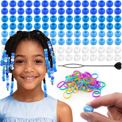 TINKRSTUFF front packaging showing blue silicone beads and included tools for quick styling