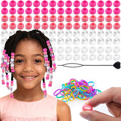 TINKRSTUFF front packaging showing dark pink bead kit and contents for easy selection