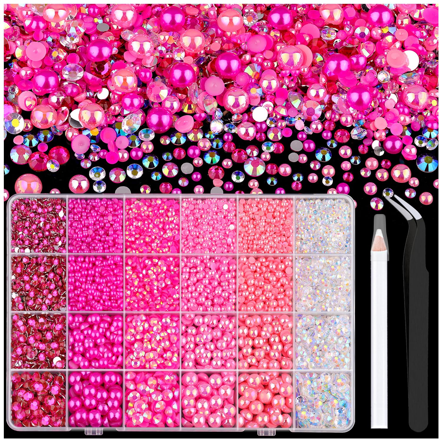 TINKRSTUFF front packaging showing the hot pink bedazzling kit and included tools