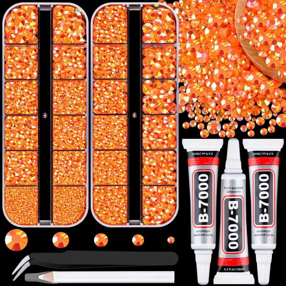 TINKRSTUFF front packaging showing orange AB gems and glue, useful for quick project starts