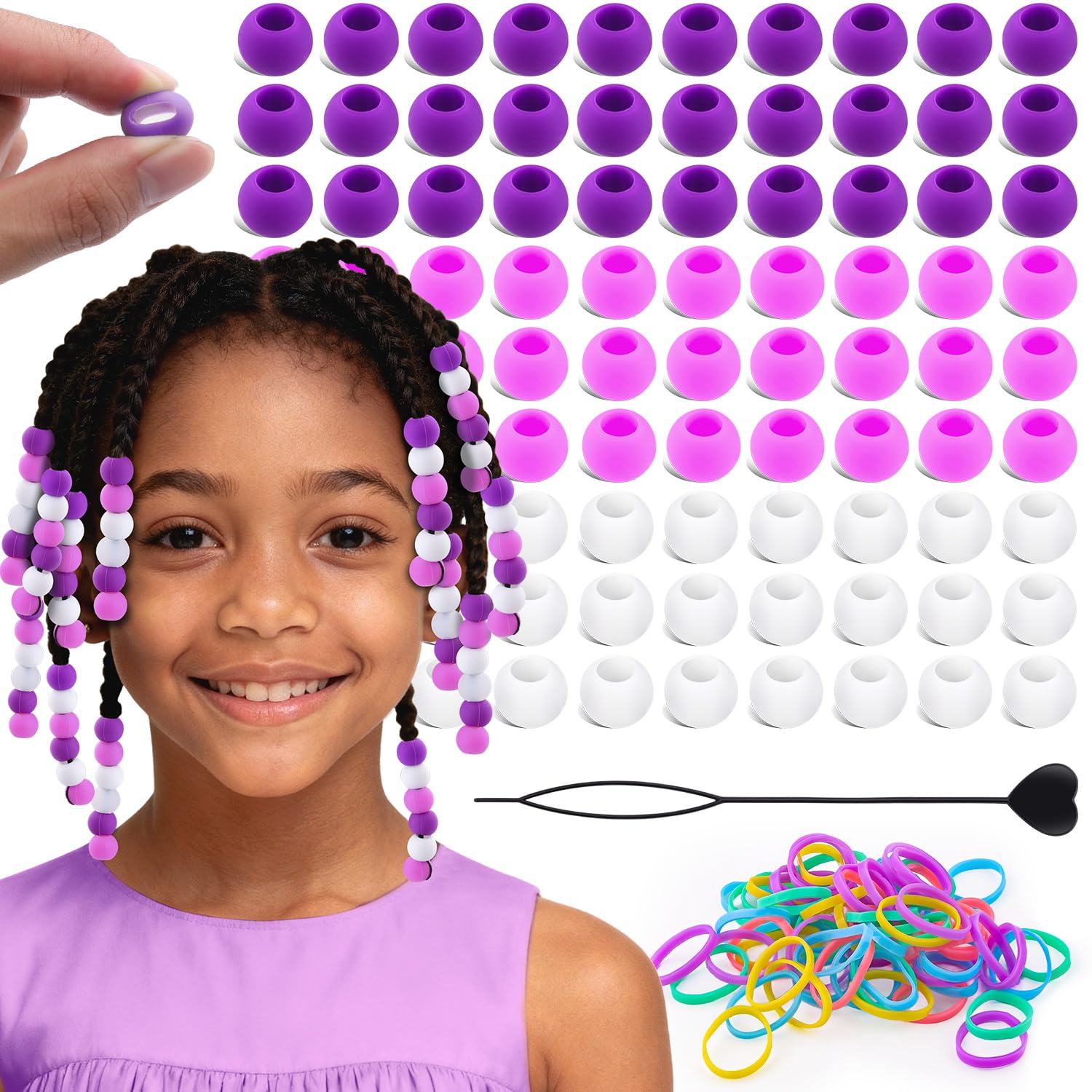 TINKRSTUFF front packaging showing full purple bead kit and quick styling benefit