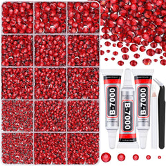 TINKRSTUFF front packaging showing red rhinestones and tools, ideal for large craft projects