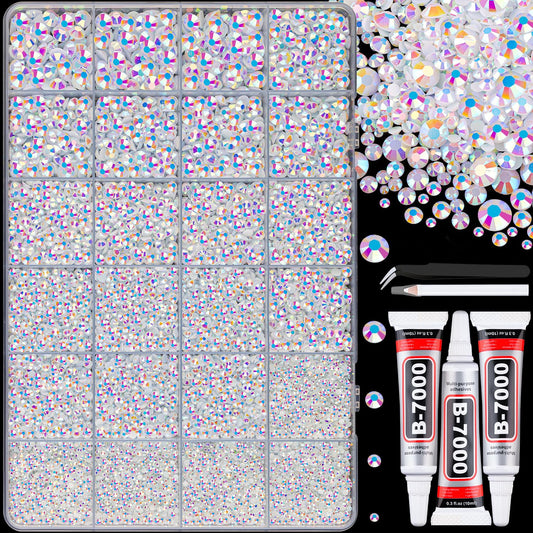 TINKRSTUFF front packaging showing full 25,000-piece rhinestone kit for large projects