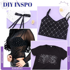 TINKRSTUFF hotfix applicator placing gem on costume for precise setting