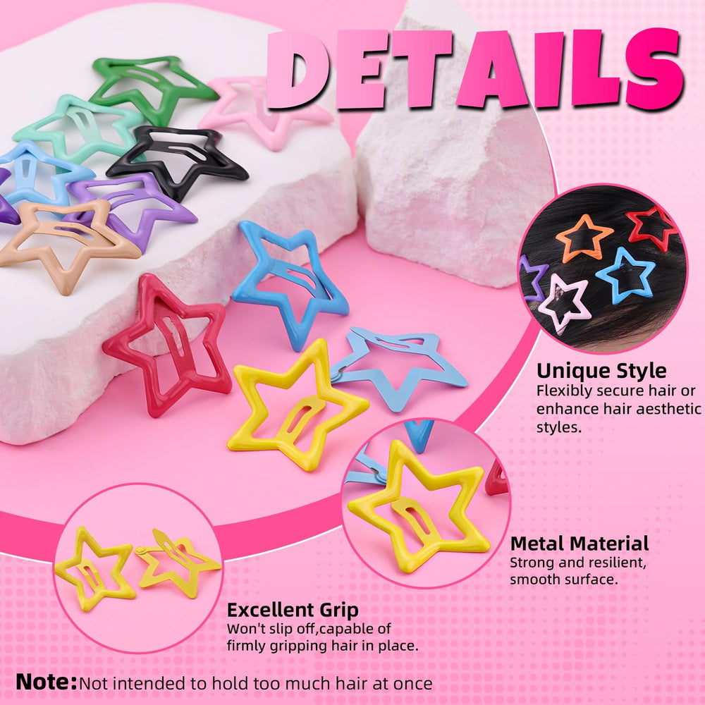 TINKRSTUFF star clip worn in hair demonstrating secure non-slip hold