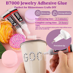 TINKRSTUFF rhinestones decorating a tumbler to showcase finished sparkle