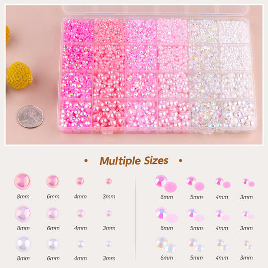 TINKRSTUFF open box with 14,000 pearls and gems ready to use
