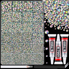 TINKRSTUFF box of 24-grid rhinestones organized for fast selection and easy storage