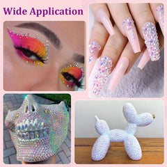 TINKRSTUFF rhinestones bedazzling a tumbler, demonstrating durable decorative finish