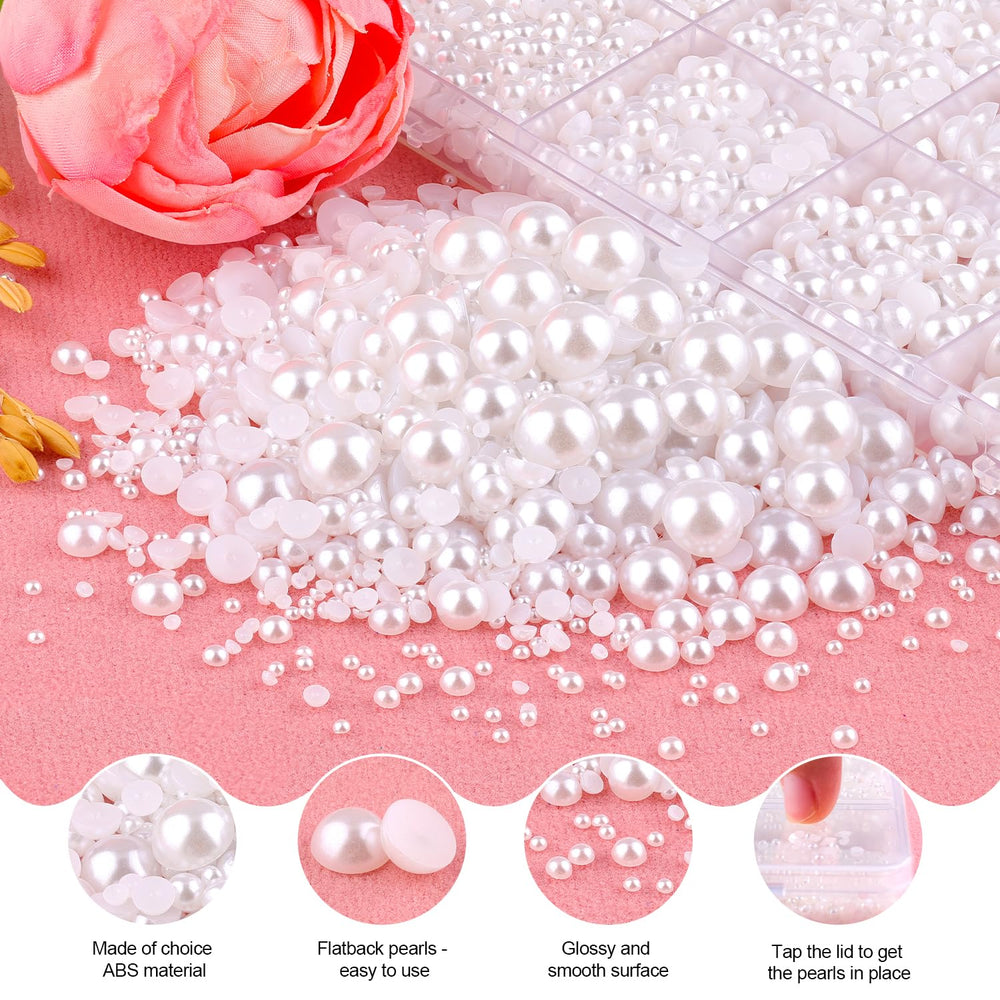TINKRSTUFF pearls beside coin for clear size and scale reference